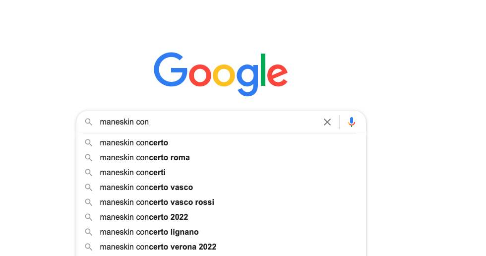 google suggerimenti ricerche