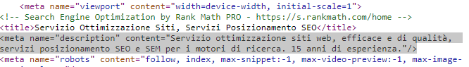 meta description seo